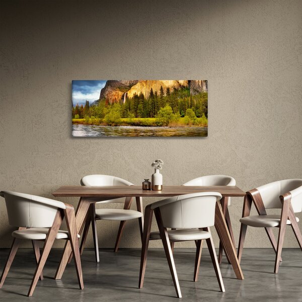 Kép - Sziklák a tónál (120x50 cm)