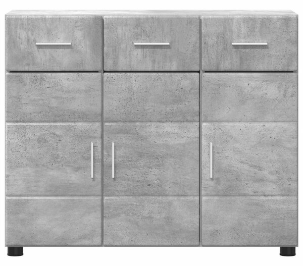 Széf FLORIN 88,5 x 30,5 x 73 cm Beton Szürke Szerelt Fa