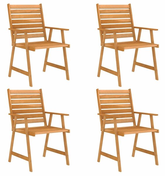 5 darabos tömör akácfa kerti étkezőszett