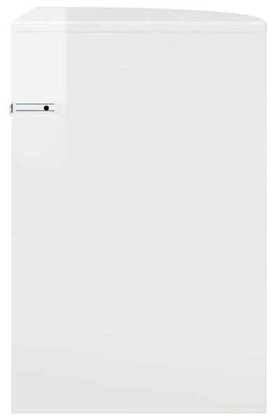 Végasztal Magas Fényű Fehér 39,7 x 39,7 x 60 cm Szerelt Fa
