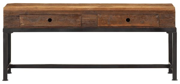Tömör újrahasznosított fa TV-szekrény 110 x 30 x 46 cm