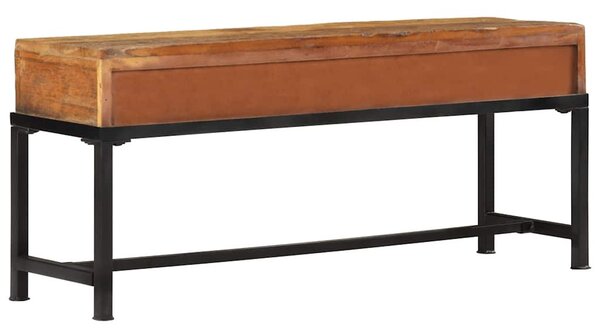 Tömör újrahasznosított fa TV-szekrény 110 x 30 x 46 cm