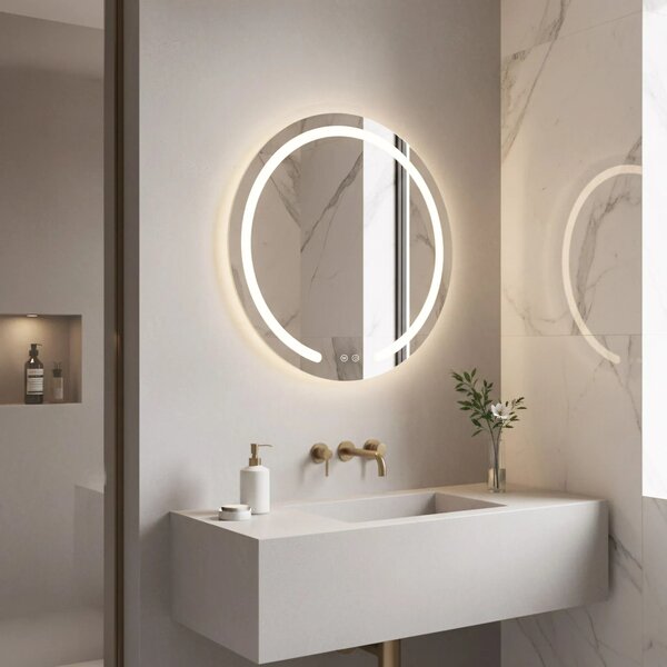 LED Tükör 50cm Modern