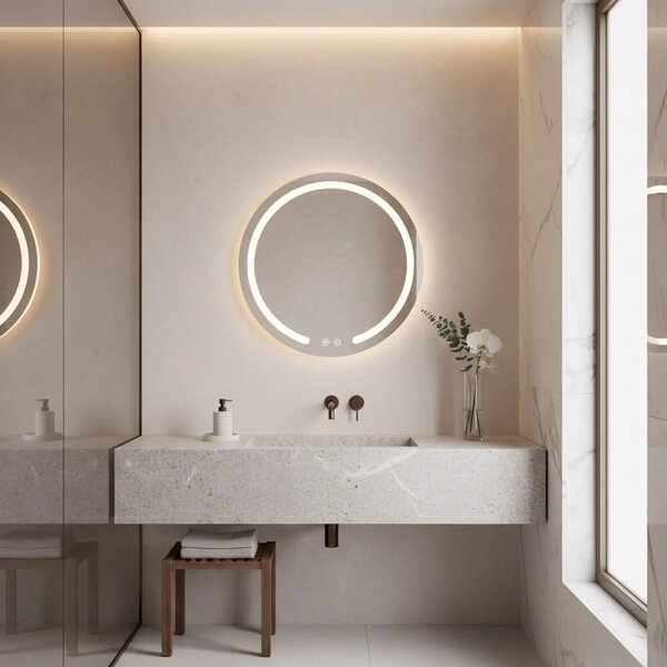 LED Tükör 50cm Modern