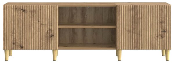 TV szekrény 150 x 31 x 50 cm Kézműves Tölgy Szerelt Fa