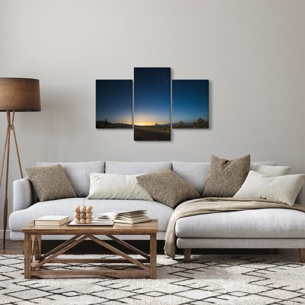 Kép - Éjszaki ég az út felett (90x60 cm)