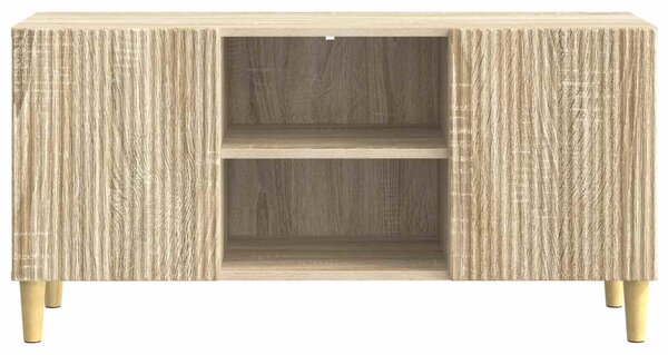 TV szekrény 102 x 34,5 x 50 cm Sonoma Tölgy Szerelt Fa