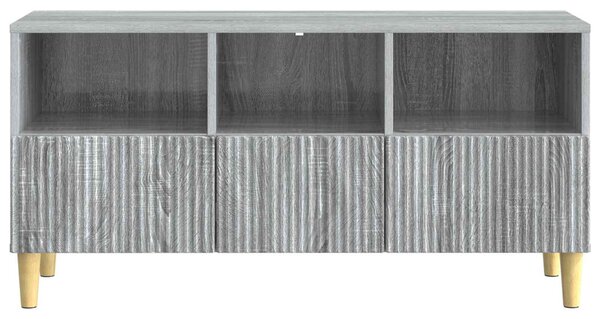 TV szekrény 102 x 34,5 x 50 cm Szürke Sonoma Szerelt Fa