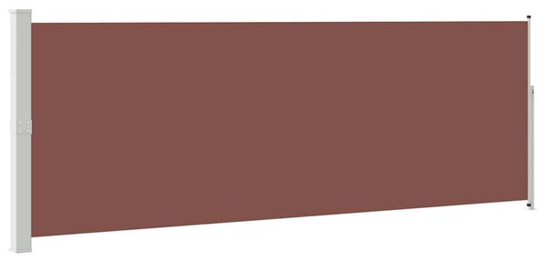 Barna behúzható oldalsó napellenző 160 x 500 cm