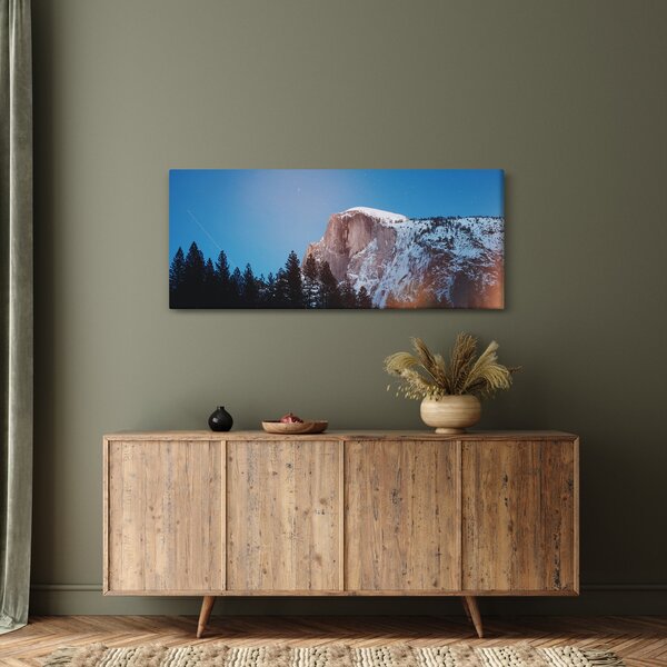 Kép - Éjszakai hegycsúcs (120x50 cm)