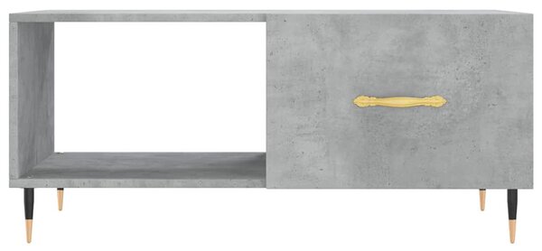 Betonszürke szerelt fa dohányzóasztal 90 x 50 x 40 cm