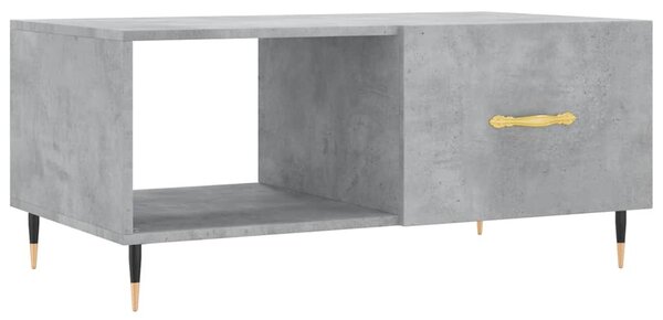 Betonszürke szerelt fa dohányzóasztal 90 x 50 x 40 cm