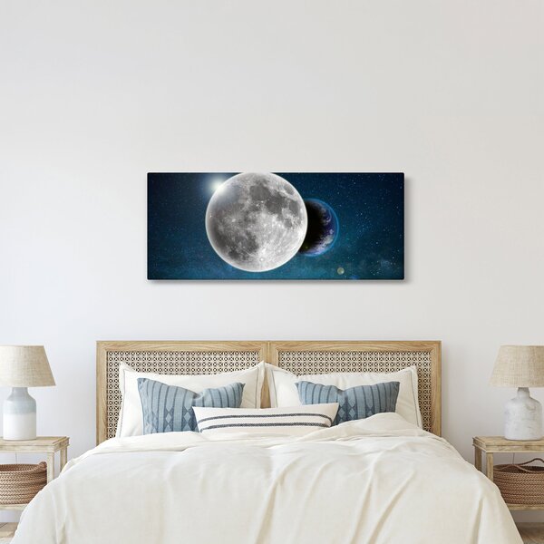Kép - Föld holdfogyatkozásban (120x50 cm)