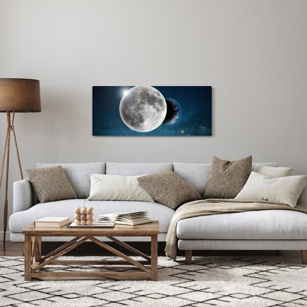 Kép - Föld holdfogyatkozásban (120x50 cm)