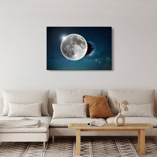Kép - Föld holdfogyatkozásban (90x60 cm)
