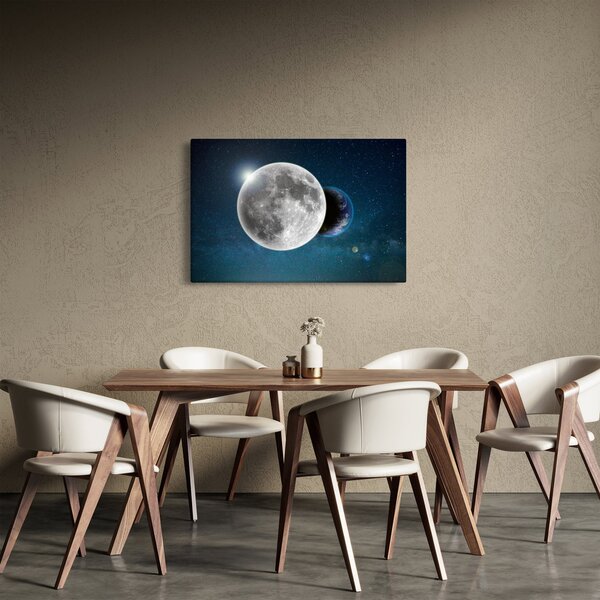 Kép - Föld holdfogyatkozásban (90x60 cm)