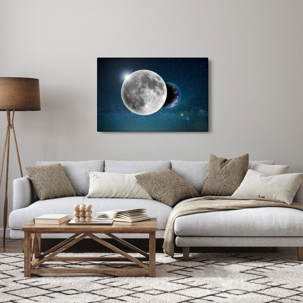 Kép - Föld holdfogyatkozásban (90x60 cm)