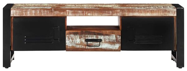 Tömör újrahasznosított fa TV-szekrény 120 x 30 x 40 cm
