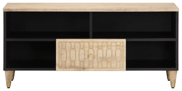 Tömör mangófa TV-szekrény 100 x 33 x 46 cm