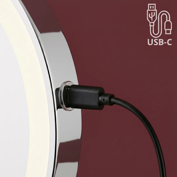 LED Tükör Glow Chrome