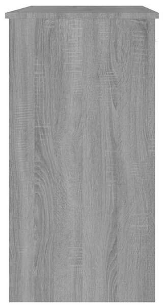 Szürke sonoma színű szerelt fa íróasztal 80x40x75 cm