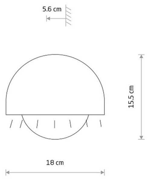 Cabo LED kültéri falra simuló lámpa
