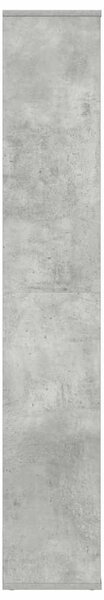 Betonszürke térelválasztó/könyvszekrény 100 x 24 x 140 cm