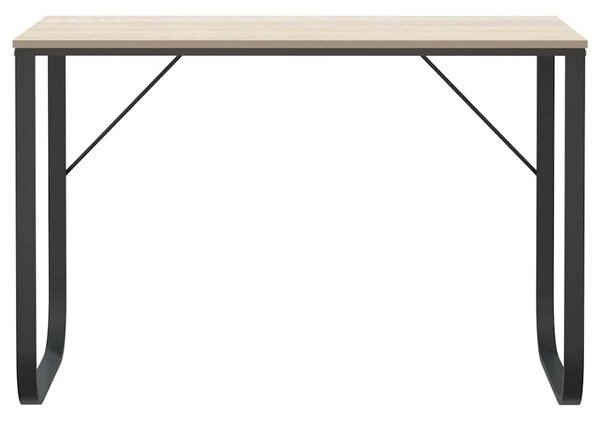 Fekete-tölgyszínű forgácslap számítógépasztal 110 x 60 x 73 cm