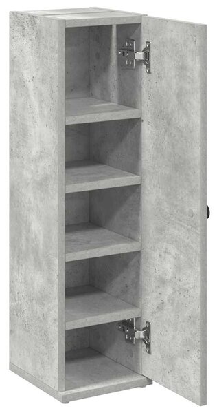 Betonszürke fürdőszobaszekrény tekercstartóval 20,5x22x72 cm