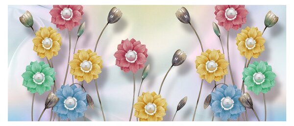 Kép - Színes rét (120x50 cm)