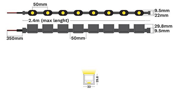 Diamond Pro 24V LED szalag