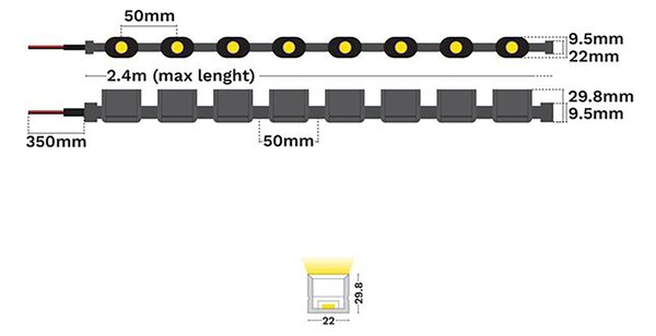 Diamond Pro 24V LED szalag