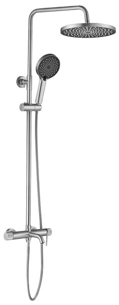 Zuhanyszett Rea Lungo Stripe Brush Nickel