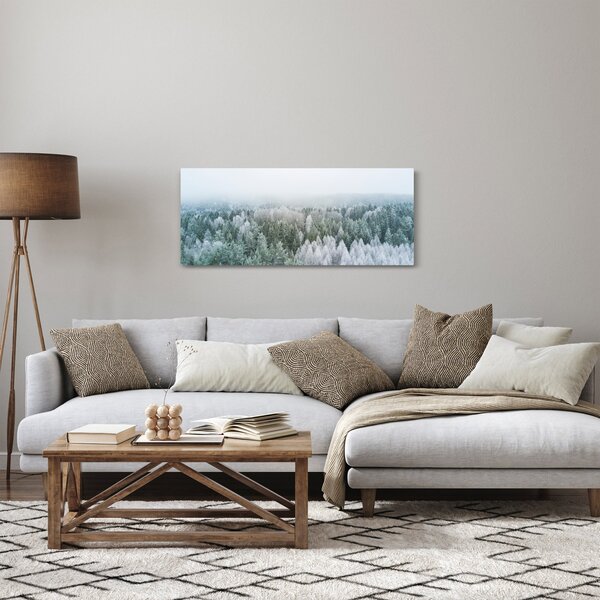 Kép - Havas erdőcsúcsok (120x50 cm)