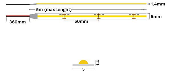 Vida Slim 24V LED szalag
