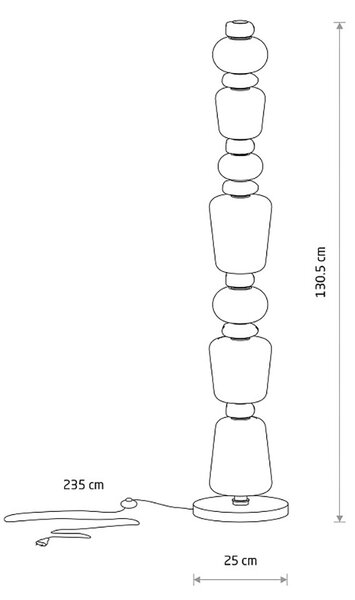 Ceramic LED dekoratív állólámpa
