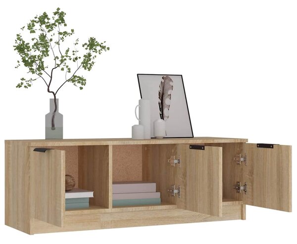 Sonoma tölgy színű szerelt fa TV-szekrény 102 x 35 x 36,5 cm