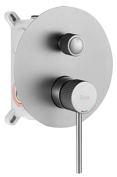 Zuhanyszett rejtett Rea Lungo Stripe Nickel Brush + box