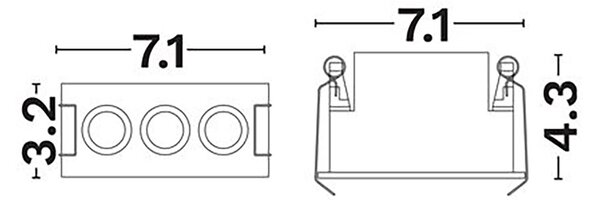 Canon LED álmennyezetbe süllyeszthető spotlámpa