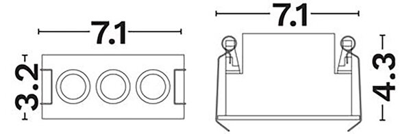 Canon LED álmennyezetbe süllyeszthető spotlámpa