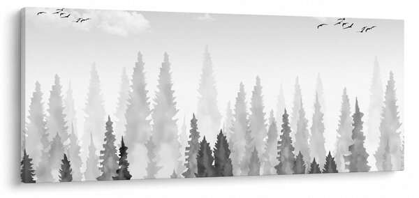 Kép - Erdei csúcsok (120x50 cm)