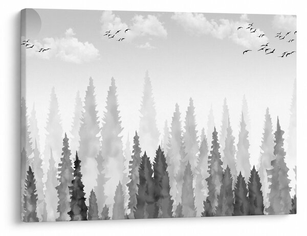 Kép - Erdei csúcsok (70x50 cm)