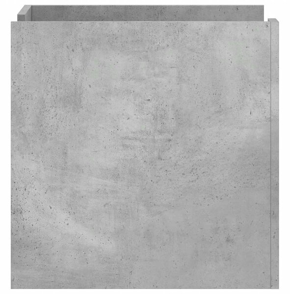 Betonszürke szerelt fa éjjeliszekrény 45 x 50 x 50 cm