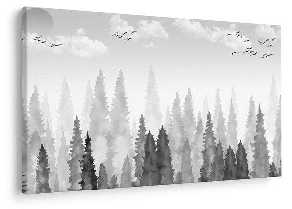 Kép - Erdei csúcsok (90x60 cm)