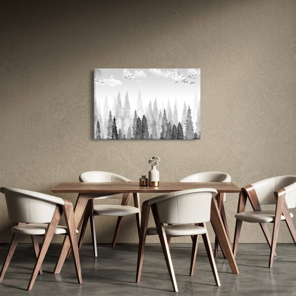 Kép - Erdei csúcsok (90x60 cm)