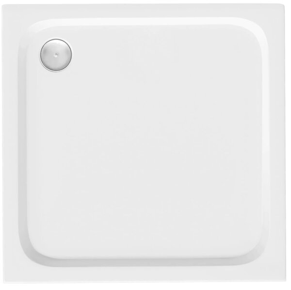 Zuhanytálca Rea Belmond White 80x80 Chrome