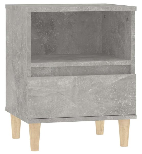 2 db betonszürke éjjeliszekrény 40x35x50 cm