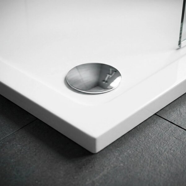 Zuhanytálca Rea Belmond White 80x80 Chrome