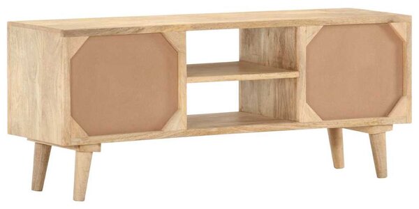 Tömör mangófa TV-szekrény 110 x 30 x 45 cm