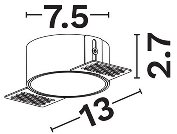 Intel álmennyezetbe süllyeszthető spotlámpa